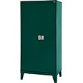 Sandusky® 79H Extra Heavy Duty Steel Storage Cabinet with 4 Shelves, Forest Green (XA4D462472-08L)