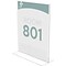 Deflecto® Superior Image® Double-Sided Sign Holder, 8.5 x 11, Clear Plastic (590801)