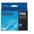 Epson 702 DURABrite Ultra Ink Cartridge, Standard-capacity, Cyan Ink Cartridge (T702220)