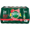 Perrier® Sparkling Natural Mineral Water, Strawberry, 16.9 oz., Pack of 24 (12317900)