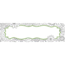 Barker Creek Color Me! In My Garden Double-Sided Name plates & Bulletin Board Signs, 36 Pieces Per P
