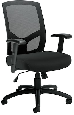 Offices To Go Mesh Back High Back Manager Chair, Black (OTG11516B)