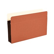 Staples® Heavy-Duty Reinforced File Pocket, 5.25 Expansion, Legal Size, Brown, 10/Box (ST704401)