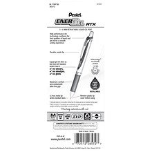 Pentel® EnerGel RTX Liquid Gel Pen, 0.3mm,Red, 3/Pack (BL77BP3B)