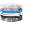 Quill Brand® Small Paper Clips, Assorted Colors, 500/Tub