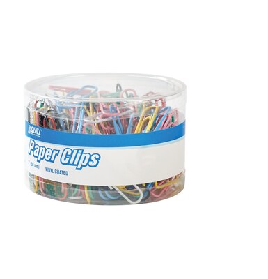 Quill Brand® Jumbo Paper Clips, Assorted Colors, 200/Tub