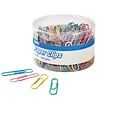 Quill Brand® Jumbo Paper Clips, Assorted Colors, 200/Tub