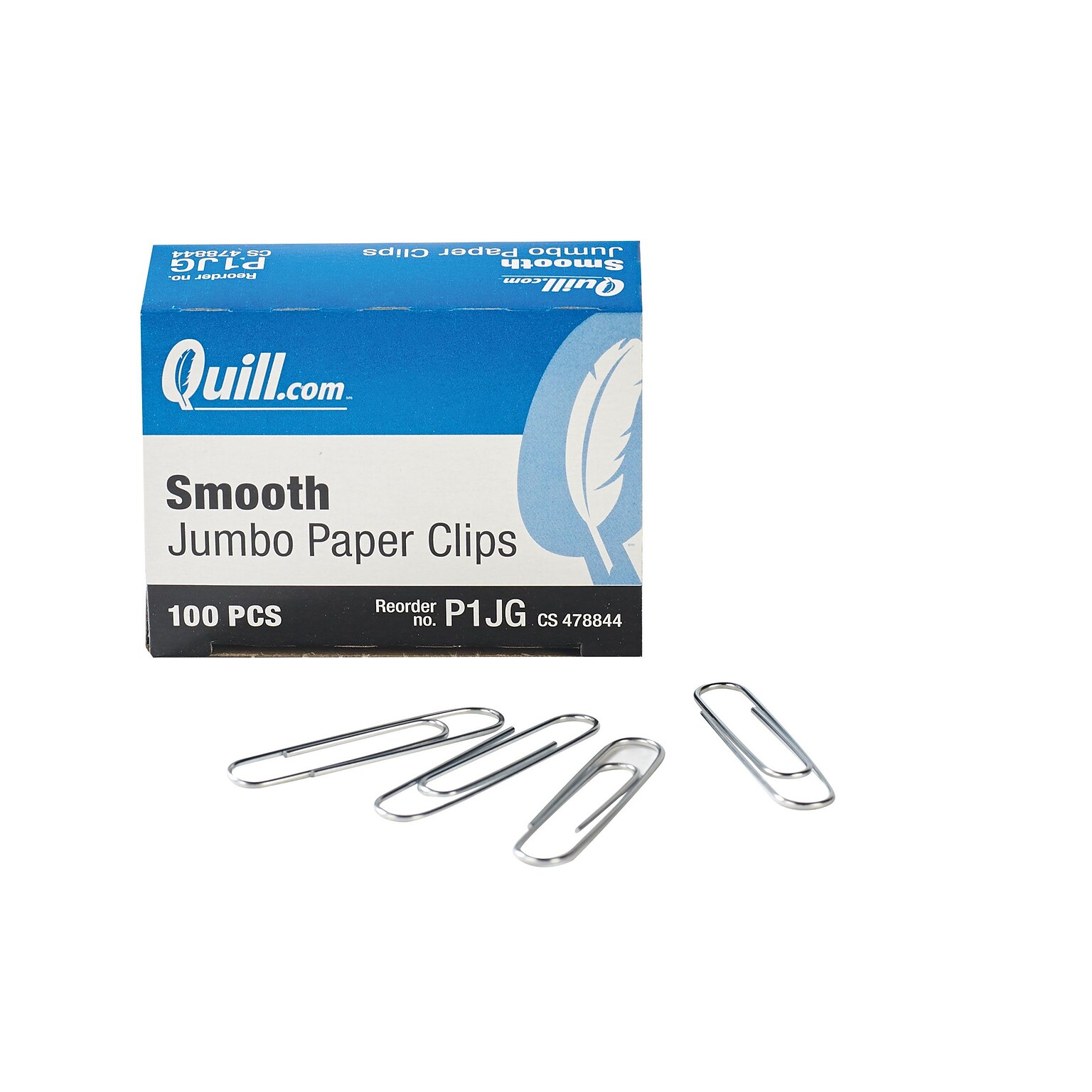 Quill Brand® Jumbo Paper Clips, 1000 Count, 1 Pack = 10 Boxes (P1JG)