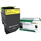Lexmark 71 Yellow Standard Yield Toner Cartridge, Prints Up to 2,300 Pages (71B10Y0)