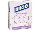 GP PRO Dixie® Polystyrene Medium Weight Soup Spoons, White, 100/Box