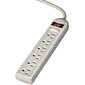 Fellowes® 99028 Power Strip With 6' Cord, 6 Outlets