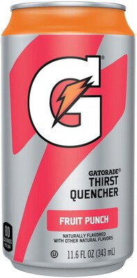 Gatorade Thirst Quencher Fruit Punch Sports Drink, 11.6 Fl. Oz., 24/Carton (QUA30903)