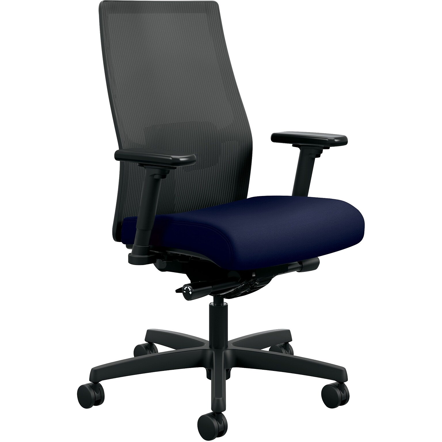 HON Ignition ilira-Stretch Mesh Back Task Chair, 20.0W x 19.0D, 19.0W x 29.0H, Navy