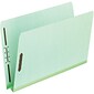 Pendaflex Extra-Sturdy Pressboard Expansion Fastener Folders, 2"Exp, Straight Cut Tabs, Letter Size, Leaf Green, 25/Box (17180)