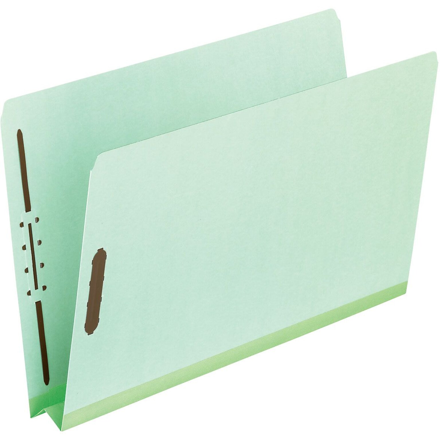 Pendaflex Extra-Sturdy Pressboard Expansion Fastener Folders, 2Exp, Straight Cut Tabs, Letter Size, Leaf Green, 25/Box (17180)