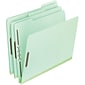 Pendaflex Extra-Sturdy Pressboard Expansion Fastener Folders, 1"Expansion, 1/3 Cut Tabs, Letter Size, Leaf Green, 25/Box (17178)