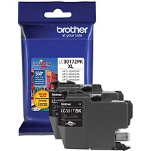 Brother LC30172PK Black High Yield Ink Cartridge, 2/Pack