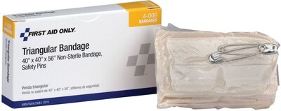First Aid Only 40 x 56 Triangular Sling Bandage with Safety Pins (AN5071)