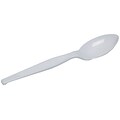 Dixie Plastic Teaspoon 5-7/8”, Medium-Weight, White, 100/Box (TM207)