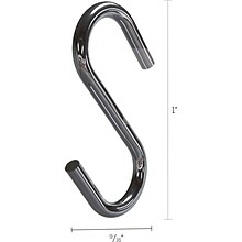 Deflecto® S Hook, 1, 50/Pack (20013)