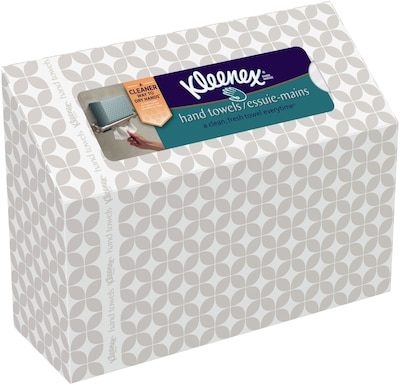 Kleenex Guest Towel Paper Towels, 1-ply, 60 Sheets/Pack (38586)