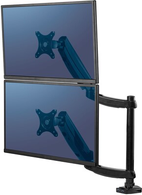 Fellowes Platinum Series Adjustable Monitor Arm, Up to 27, Black (8043401)
