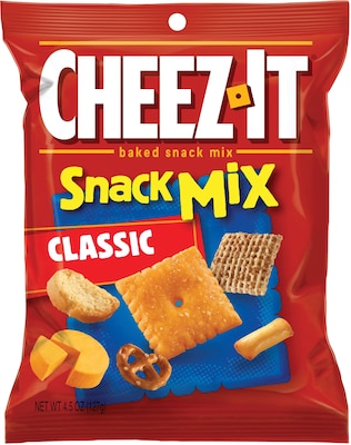 Cheez-It Baked Snack Mix, Original, 4.5 Oz., 6/CT