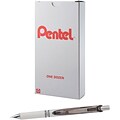 Pentel EnerGel Retractable Gel Pen, Medium Point, Black Ink, Dozen (BLN77PW-A)
