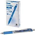 Pentel EnerGel RTX Gel Pens, Bold Point, Blue Ink, Dozen (BL80-C)