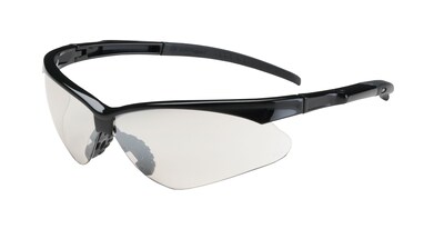 Bouton Adversary Glasses, Clear Anti-Fog Lens, Glossy Black Frame, Rubber Temples & Bridge, Anti-Scr