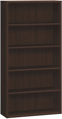 HON 10500 Series Bookcase, 5 Shelves, 36W, Mocha Finish (HON105535MOMO)
