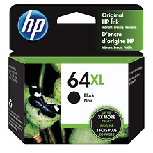 HP 64XL Black High Yield Ink Cartridge (N9J92AN#140), print up to 600 pages