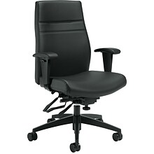 Offices to Go Luxhide Managers Chair, Black (OTG2913-BL20)