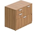 Offices To Go Superior Laminate Mixed Storage Unit with Lock, Autumn Walnut (TDSL3622MDF-AWL)