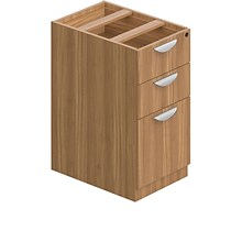 Offices To Go Superior Laminate 22D Box/Box/File Pedestal with Lock, Autumn Walnut (TDSL22BBF-AWL)