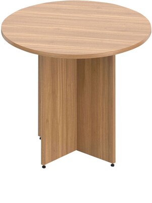 Offices To Go Superior Laminate 36 Round Table, Autumn Walnut (TDSL36R-AWL)