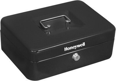 Honeywell Cash Management Box, 4 Compartments, Black (6202)