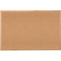 Ghent Traditional Natural Cork Bulletin Board, Wood Frame, 4W x 3H (1434-1)