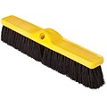 Rubbermaid® Black Tampico Floor Sweep , Medium Sweep, Plastic Block, Gray, 18