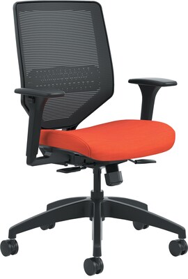 HON Solve Mesh Mid-Back Task Chair, Black/Bittersweet (HONSVM1ALC46TK)