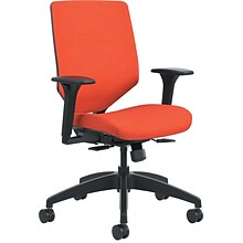 HON Solve Fabric Mid-Back Task Chair, Charcoal/Bittersweet (HONSVU1ACLC46TK)