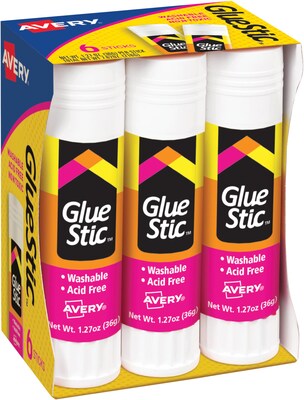 Avery Glue Sticks, 1.27 oz., Tan, 72/Pack (98073CT)
