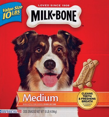 Milk Bone Original Dog Biscuits, Medium, 10 lbs (SMU9501)