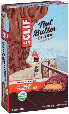 Clif Bar Clif Chocolate Peanut Butter Energy Bar, 12 Bars/Box (CCC56801)