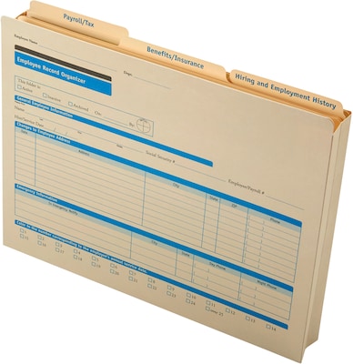 ComplyRight Employee Record Organizer for Small Business, 3-Folder Set (A3103)
