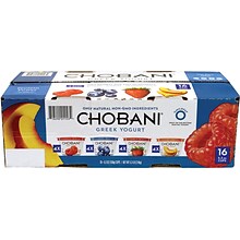 Chobani Greek Yogurt Variety Pack, 5.3 oz., 16/Pack (01153)