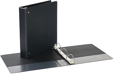 Quill Brand® Standard 1-1/2 3 Ring View Binder with D-Rings, Black (7321501)