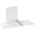 Quill Brand® Standard 1-1/2 3 Ring View Binder with D-Rings, White (7321513)