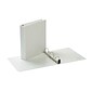 Quill Brand® Heavy Duty 1-1/2" 3 Ring View Binder, Easy Open D Rings, White (74215WE)