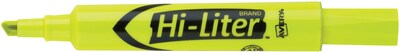 Avery Hi-Liter Desk Style Highlighters, Chisel Tip, Fluorescent Yellow Ink, 12/Pk (24000)